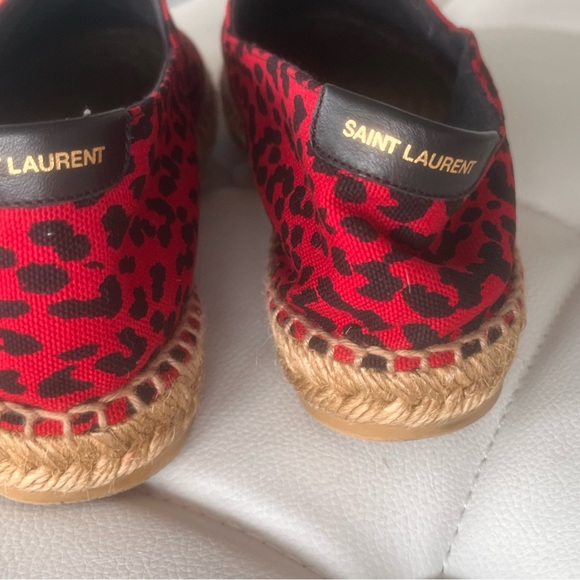 Saint Laurent leopard canvas espadrilles size 38 - Picture 12 of 17